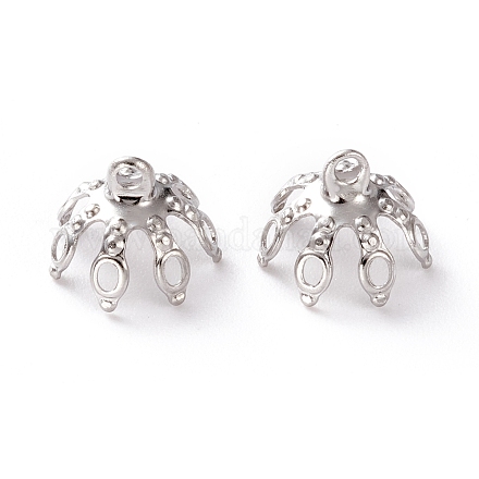Perle pendenti in ottone con cappuccio KK-H739-19P-1