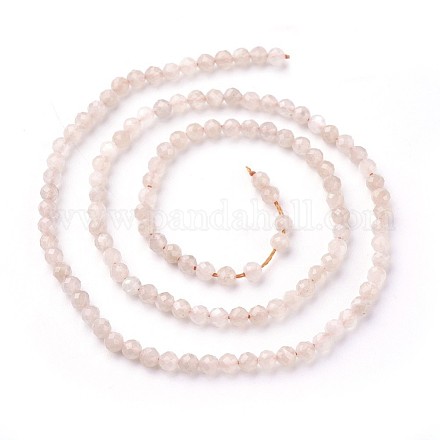 Chapelets de perles de pierre de lune de pêche naturelle G-F619-19A-3mm-1