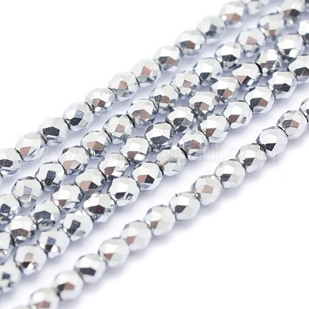 Chapelets de perles en hématite synthétique sans magnétiques G-L487-C-10-1
