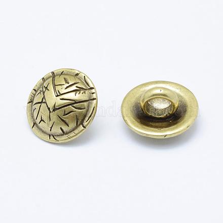 Eco-Friendly Brass Shank Buttons KK-P112-26AB-NR-1