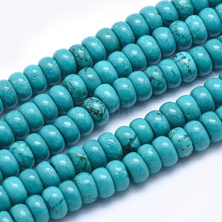 Natural Magnesite Beads Strands TURQ-G148-27-8mm-1