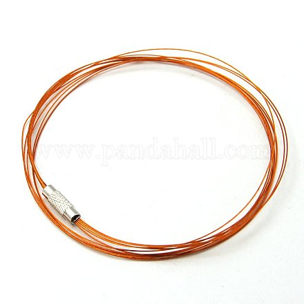 Steel Wire Bracelet Cord BJEW-E097-07-1