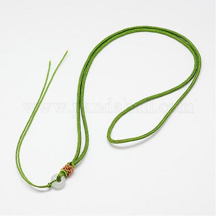 Nylon Thread Necklace Making NWIR-I008-02-1