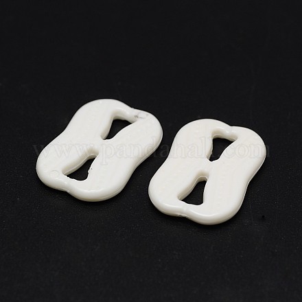 2-Hole Dyed Eco-Friendly Plastic Buckles Cord Ends Locks Toggle Stoppers for Parachute Cord Sportswear Backpack Design FIND-E005-13A-1