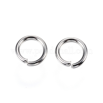 304 Stainless Steel Open Jump Rings X-STAS-D448-093P-9mm-1