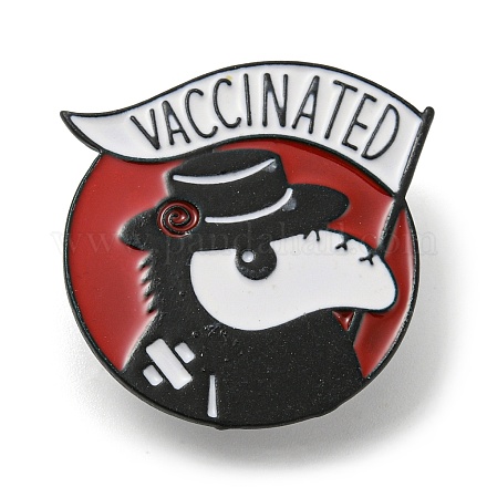 Plague Doctor Alloy Brooches JEWB-Z018-01EB-1