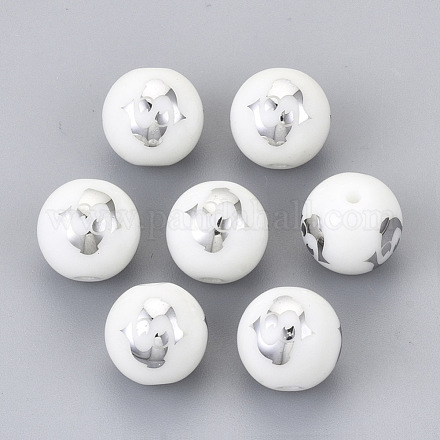 Perles en verre electroplate EGLA-S178-11C-01-1