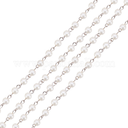 Handmade Glass Pearl Beads Chains AJEW-ph00493-02-1