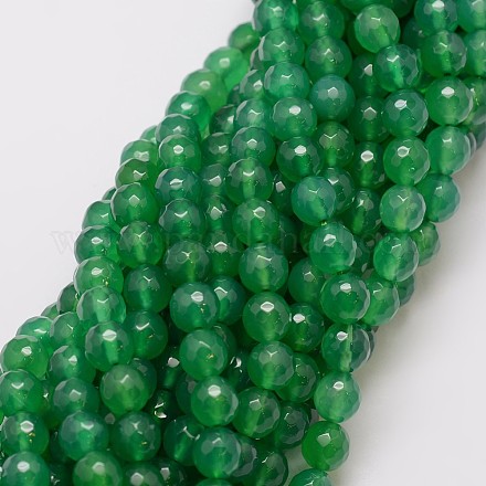 Natural Agate Beads Strands G-G882-8mm-A01-1-1