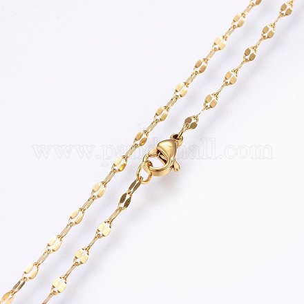 304 Stainless Steel Chain Necklaces MAK-L015-27A-1