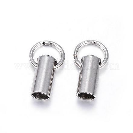 201 Stainless Steel Cord Ends STAS-E120-02-3.2mm-1