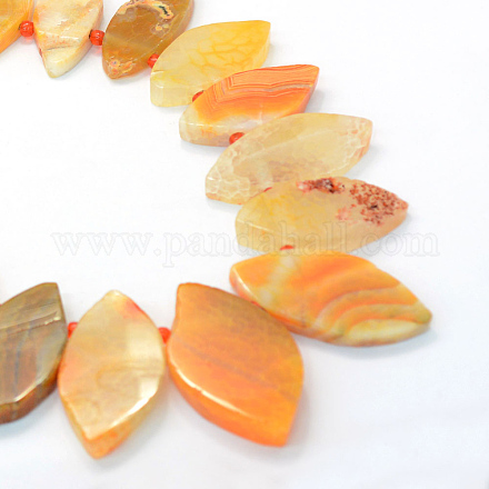 Horse Eye Natural Dyed Agate Beads Strands G-L456-06A-1
