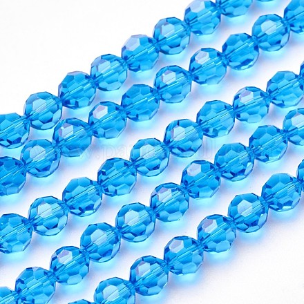 Chapelets de perles en imitation cristal autrichien G-M181-10mm-25A-1