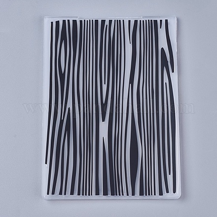 無色透明プラスチック製のスタンプ/シール  DIYスクラップブッキング/フォトアルバムデコレーション用  スタンプシート  樹皮の質感  ブラック  14.6x10.5x0.3cm X-DIY-WH0110-04C-1