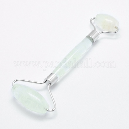 Sandía verde piedra vidrio latón masajeador facial MRMJ-G008-11P-1