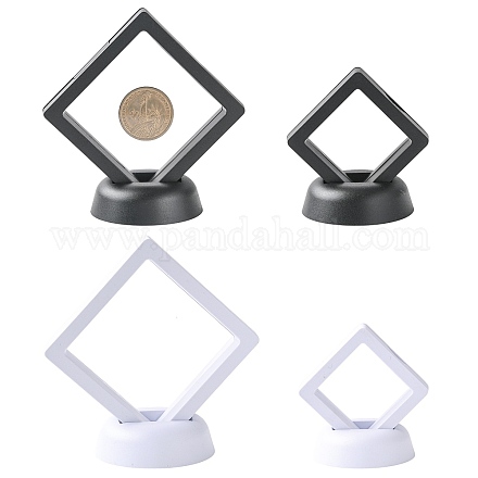 4шт 4 стиля пластиковый 3D плавающий держатель рамки дисплея&nbsp;ODIS-FS0001-02C-1