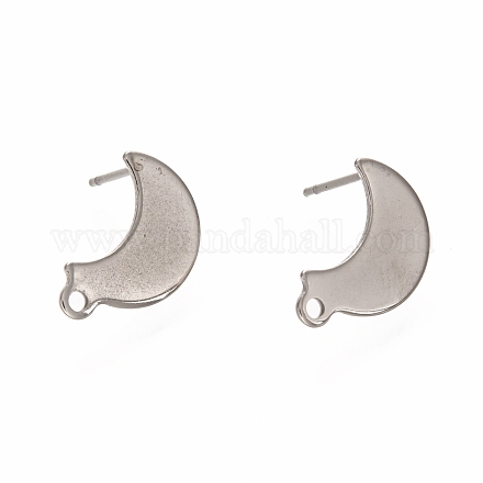 Accessoires de puces d'oreilles en 304 acier inoxydable STAS-I176-10P-1
