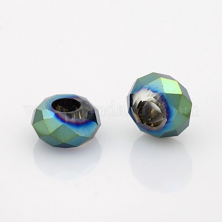 Full Plated Electroplate Glass Beads GPDL-J028-FP08-1