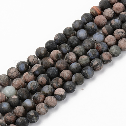 Chapelets de perles en pierre gemme naturelle G-S369-009B-A-1