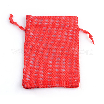 Bolsas con cordón de imitación de poliéster bolsas de embalaje X-ABAG-R005-14x10-18-1