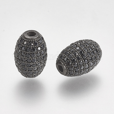 Perles de zircone cubique micro pave en Laiton ZIRC-G132-26B-1