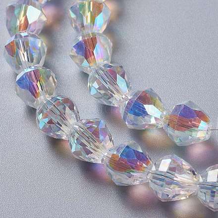 Verre imitation perles de cristal autrichien GLAA-F108-07C-1
