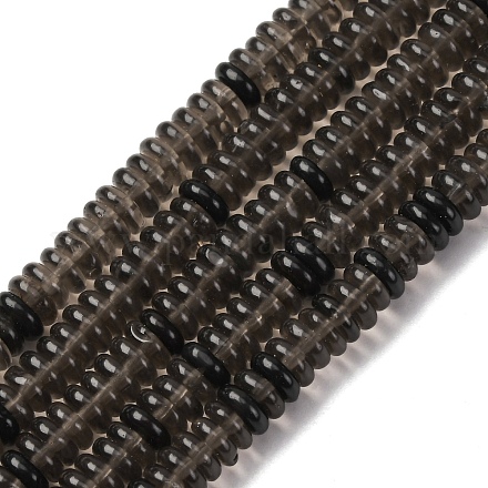 Натуральные ледяные обсидиановые бусинки G-L624-H17-6x2mm-1
