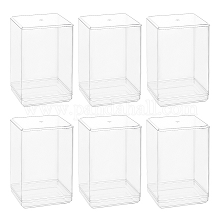 Cube Square Black Plastic Food Container Case