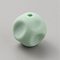 Cube Food Grade Eco-Friendly Silicone Beads, Aquamarine, 15x15x15mm, Hole: 2mm