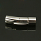 Tarnish Resistant Column 316 Surgical Stainless Steel Bayonet Clasps, Stainless Steel Color, 30.5x9mm, Hole: 7mm