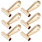 8Pcs Alloy Brooch Convert Pendant Hooks, Real 14K Gold Plated, 21.5x12x9mm, Hole: 3mm