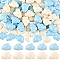 84Pcs 2 Colors Baking Painted Opaque Acrylic Beads, Cloud, Mixed Color, 8x12x6.5mm, Hole: 2.5mm, 42pcs/color