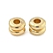 CCB Plastic Beads, Groove Column, Golden, 6x4mm, Hole: 2.2mm