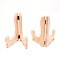 Wood Tea Display Stands, with Iron Finding, BurlyWood, 19x14x0.95cm