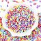Opaque Acrylic Beads, Peanut, Colorful, 6.5x4x3mm, Hole: 1.5mm, about 199pcs/10g