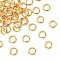 Brass Linking Rings, Ring Shape, Cadmium Free & Nickel Free & Lead Free, Real 18K Gold Plated, 5x5x1mm, Inner Diameter: 3.5mm