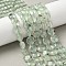 Natural Prehnite Beads Strands, Flat Round, 12~13x4.5~5.5mm, Hole: 1mm, about 33pcs/strand, 15.75 inch(40cm)