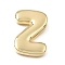 Brass Slide Charms, Letter, Golden, Letter Z, 26.5x19x5mm, Hole: 14x2mm