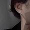 Bowknot Brass Micro Pave Clear Cubic Zirconia Stud Earrings for Women, Silver, 9x7.5mm