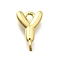 Brass Connector Charms, Lead Free & Cadmium Free, Long-Lasting Plated, Rack Plating, Real 18K Gold Plated, Letter Y, 10.5x6.5x1.5mm, Hole: 1.2mm