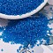 MIYUKI Delica Beads, Cylinder, Japanese Seed Beads, 11/0, (DB0787) Dyed Semi-Frosted Transparent Capri Blue, 1.3x1.6mm, Hole: 0.8mm, about 100000pcs/500g