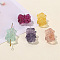 Natural Fluorite Carved Beads, Flower, 18x13mm