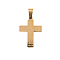 304 Stainless Steel Pendants, Religion Theme,Cross with Saying/Message, Golden, 24.5x17.6x1.4mm, Hole: 7mm