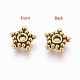 Tibetan Style Alloy Spacer Beads TIBEB-A402-AG-RS-2