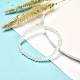 Bracelet extensible en perles rondelles de verre à facettes pour enfant BJEW-JB06807-14-2