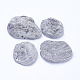 Electroplate Natural Druzy Agate Beads G-P252-01D-1