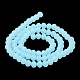 Fili di perle di vetro tinta unita imitazione giada EGLA-A034-J3mm-MD04-4