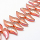 Electroplate Glass Beads Strands EGLA-P022-B01-3
