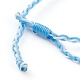 Регулируемые двухцветные плетеные браслеты из нейлонового шнура BJEW-JB05850-03-3