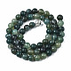 Natural Moss Agate Beads Strands G-T106-017-2